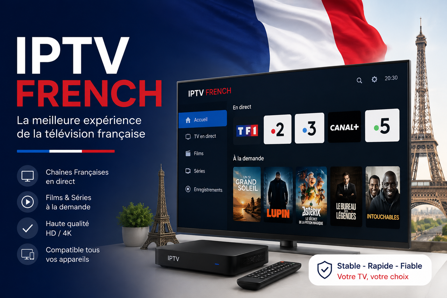 IPTV France meilleurs services de streaming légaux en 2026