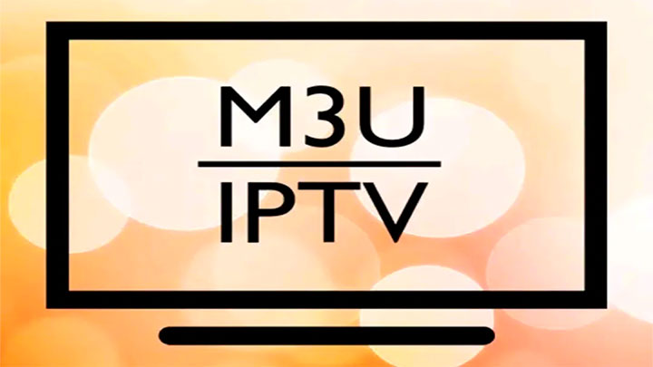 M3U playlist France chargée sur un téléviseur intelligent affichant les chaînes françaises en direct