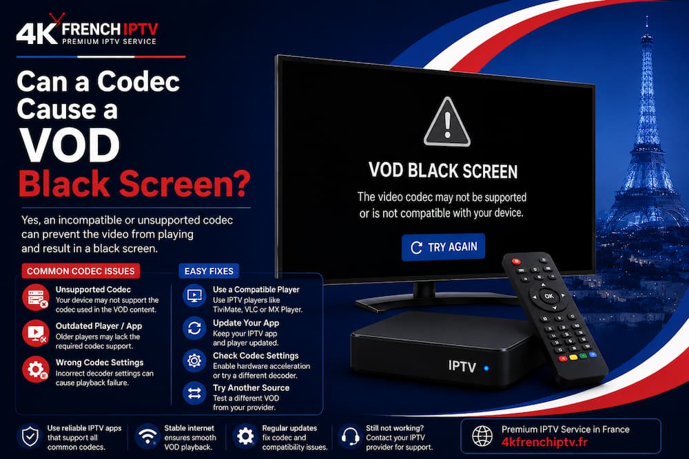 Can a Codec Cause a VOD Black Screen?
