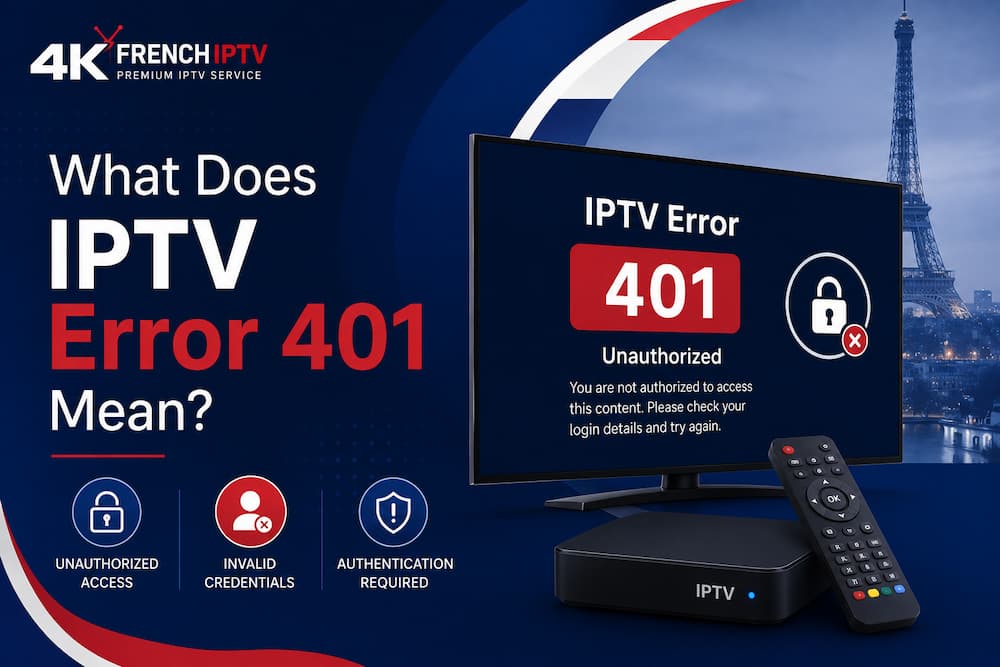 What Does IPTV Error 401 Mean?