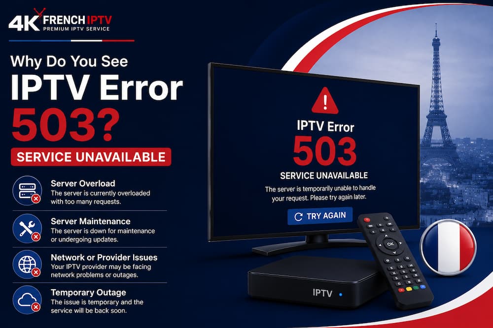 Why Do You See IPTV Error 503?