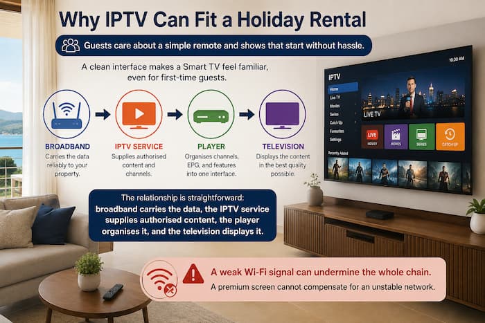 Why IPTV Can Fit a Holiday Rental